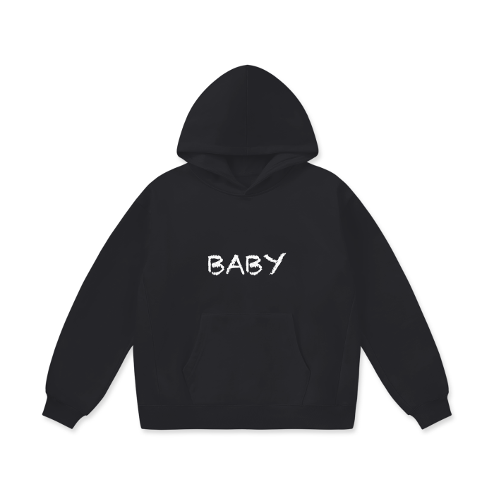 “Baby” Streetwear Unisex Heavyweight Fleece Oversized Hoodie