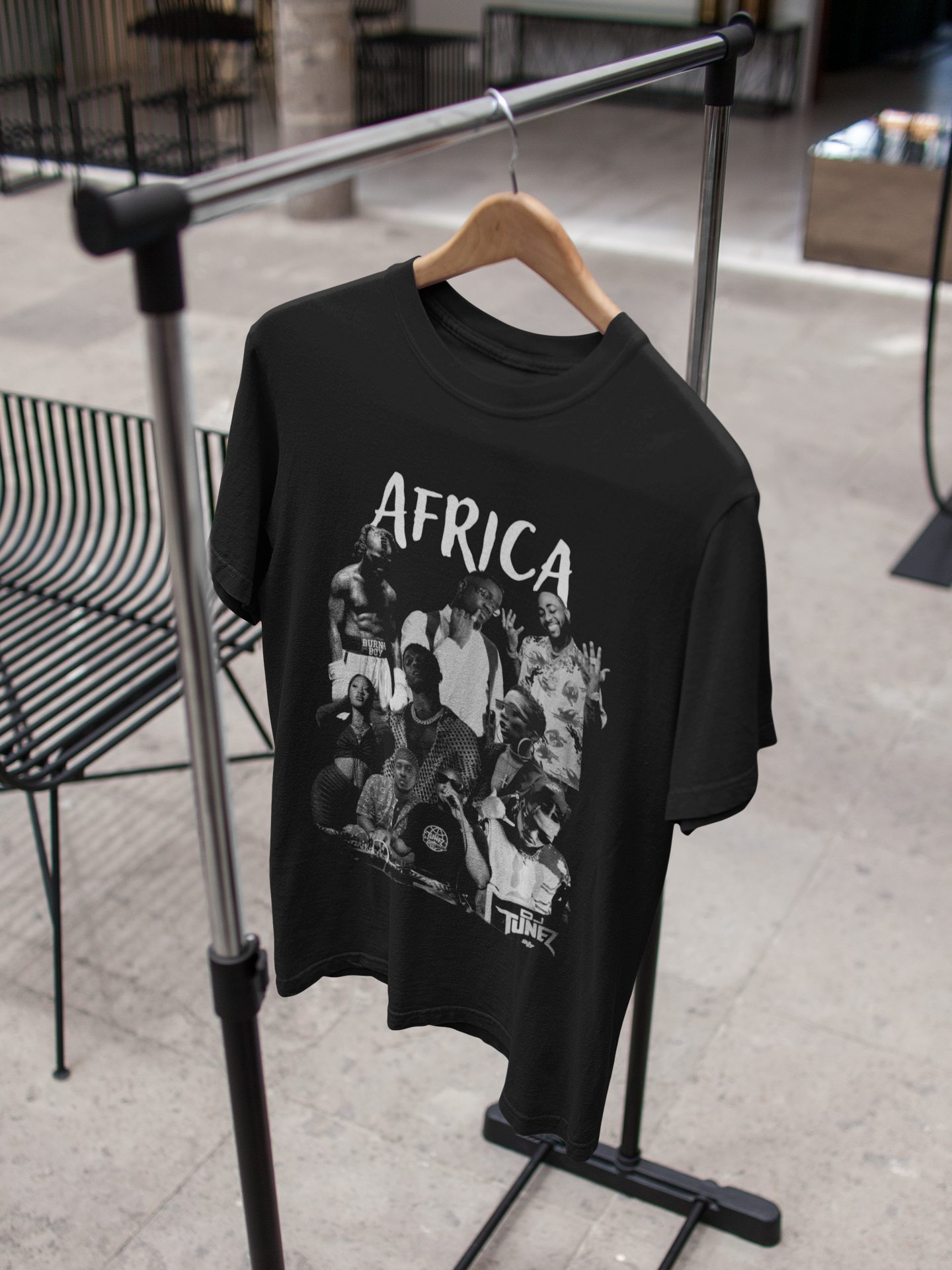 “Africa”_Unisex_Black_T-Shirt_macscollection